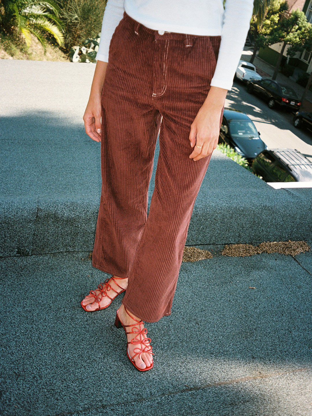 Dylan Pant - Chocolate/Cherries