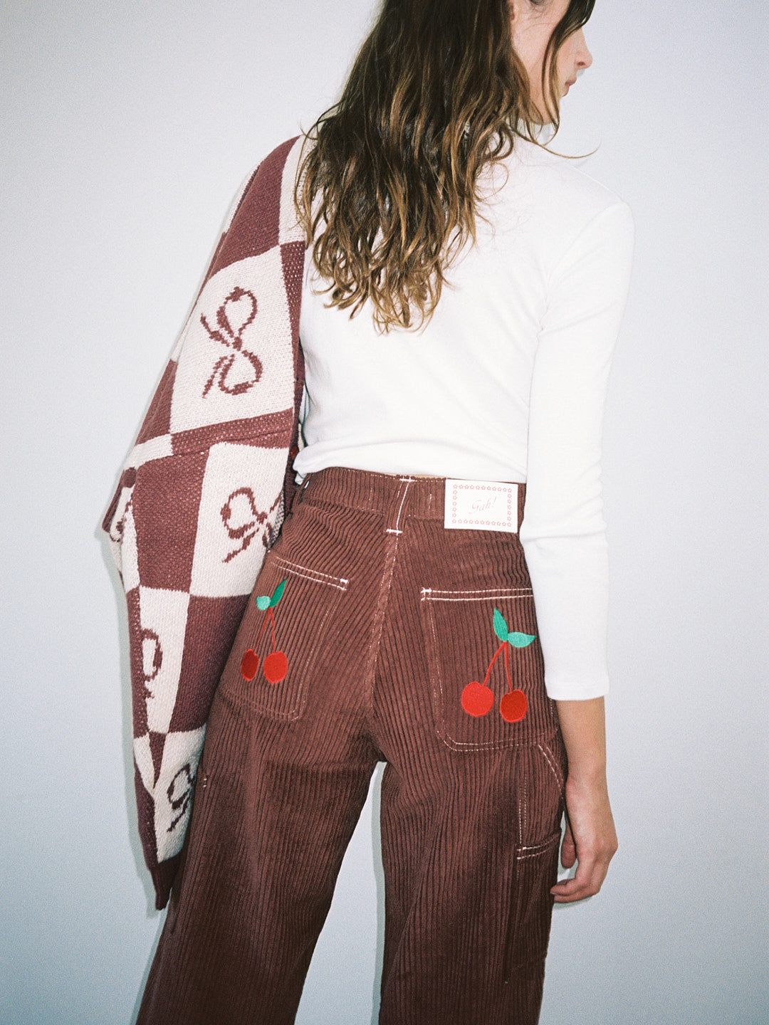 Dylan Pant - Chocolate/Cherries