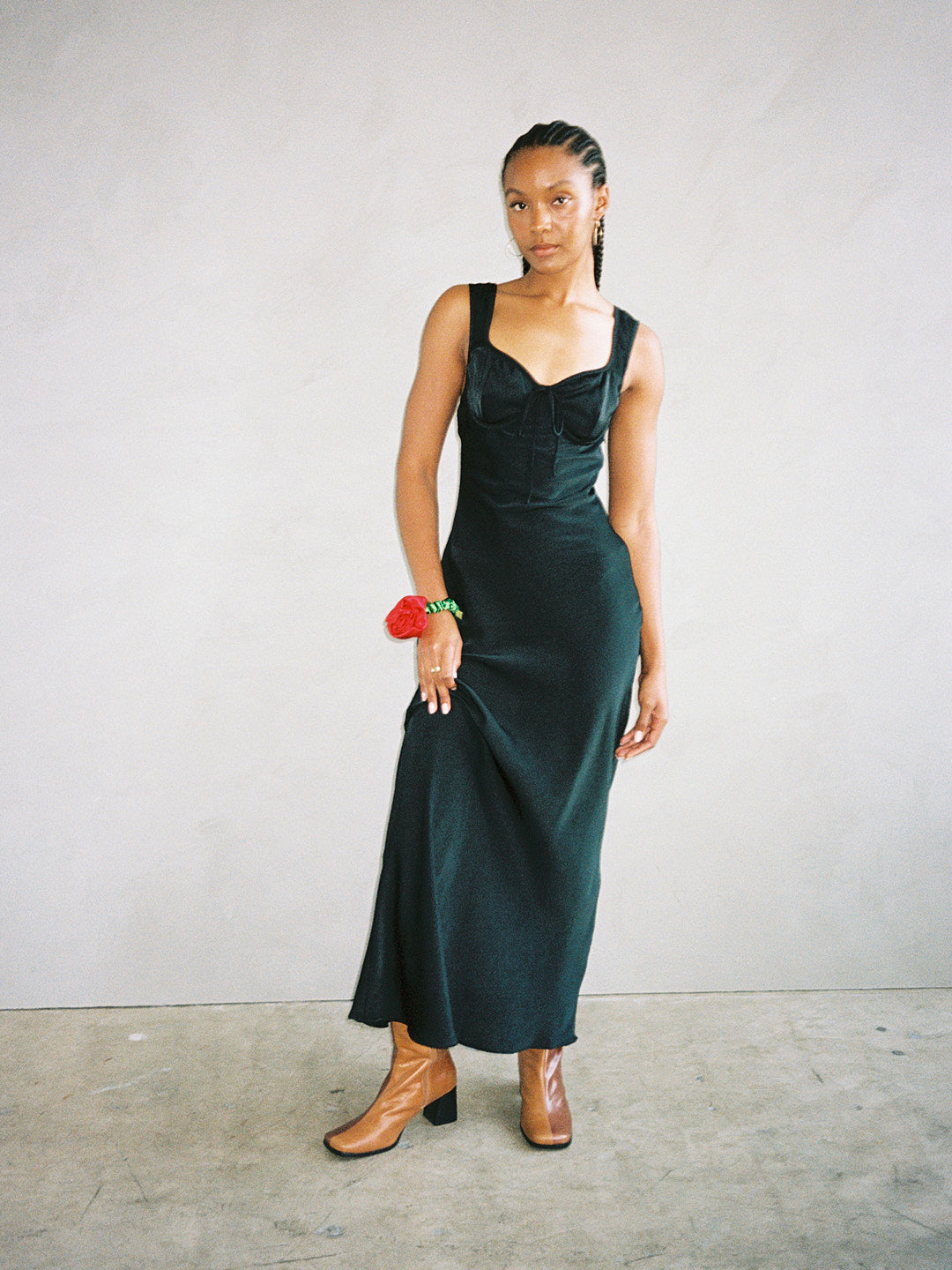 Rosette Scrunchie - Red