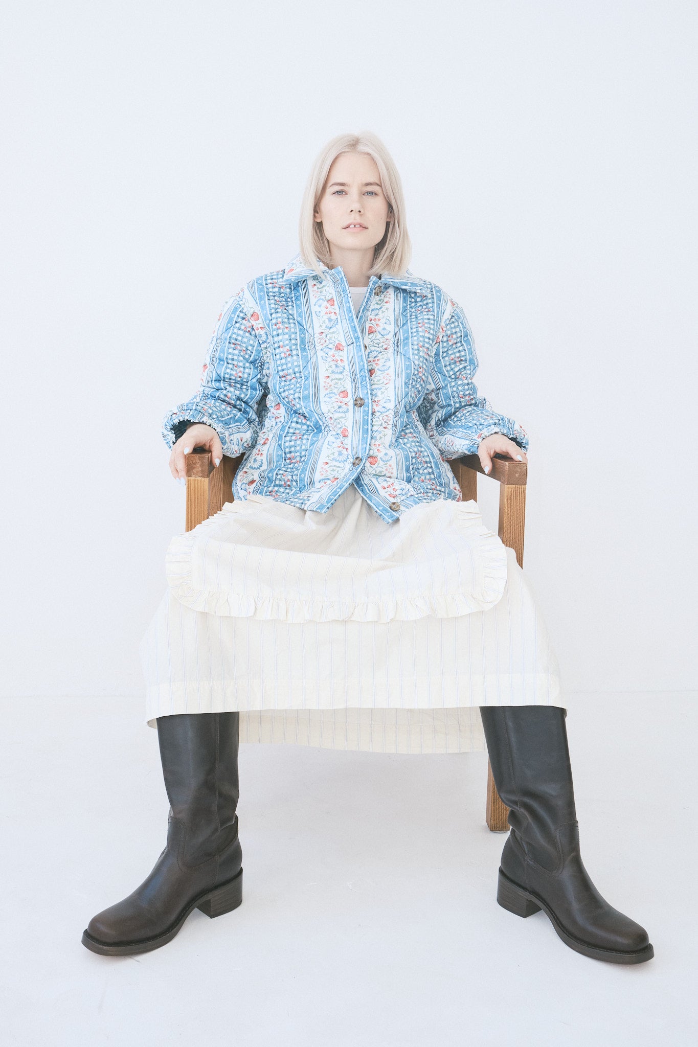 Campus Knee High Boot - Black