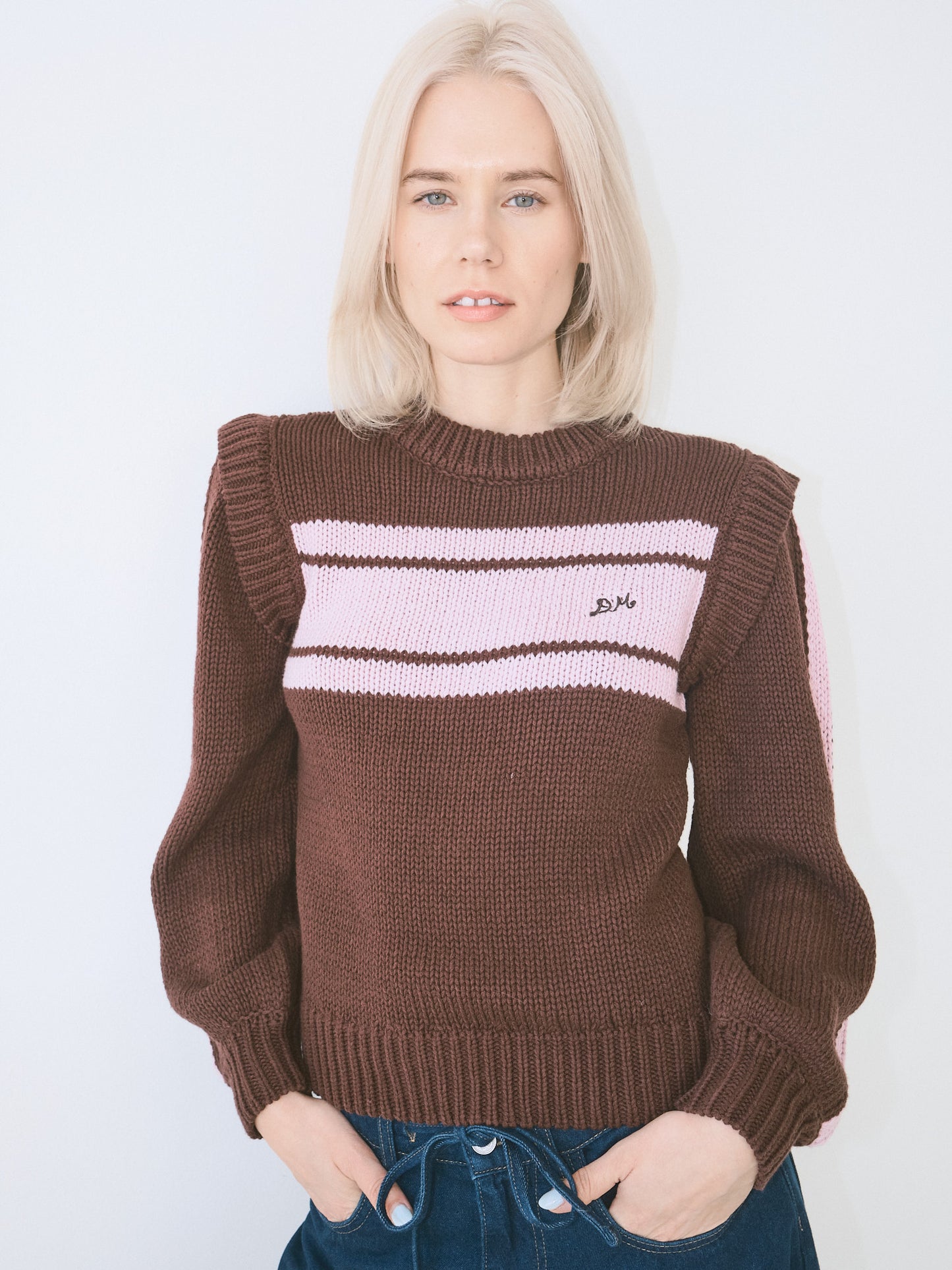 Poppy Crew Neck Jumper - Burg/Lilac – Lisa Says Gah