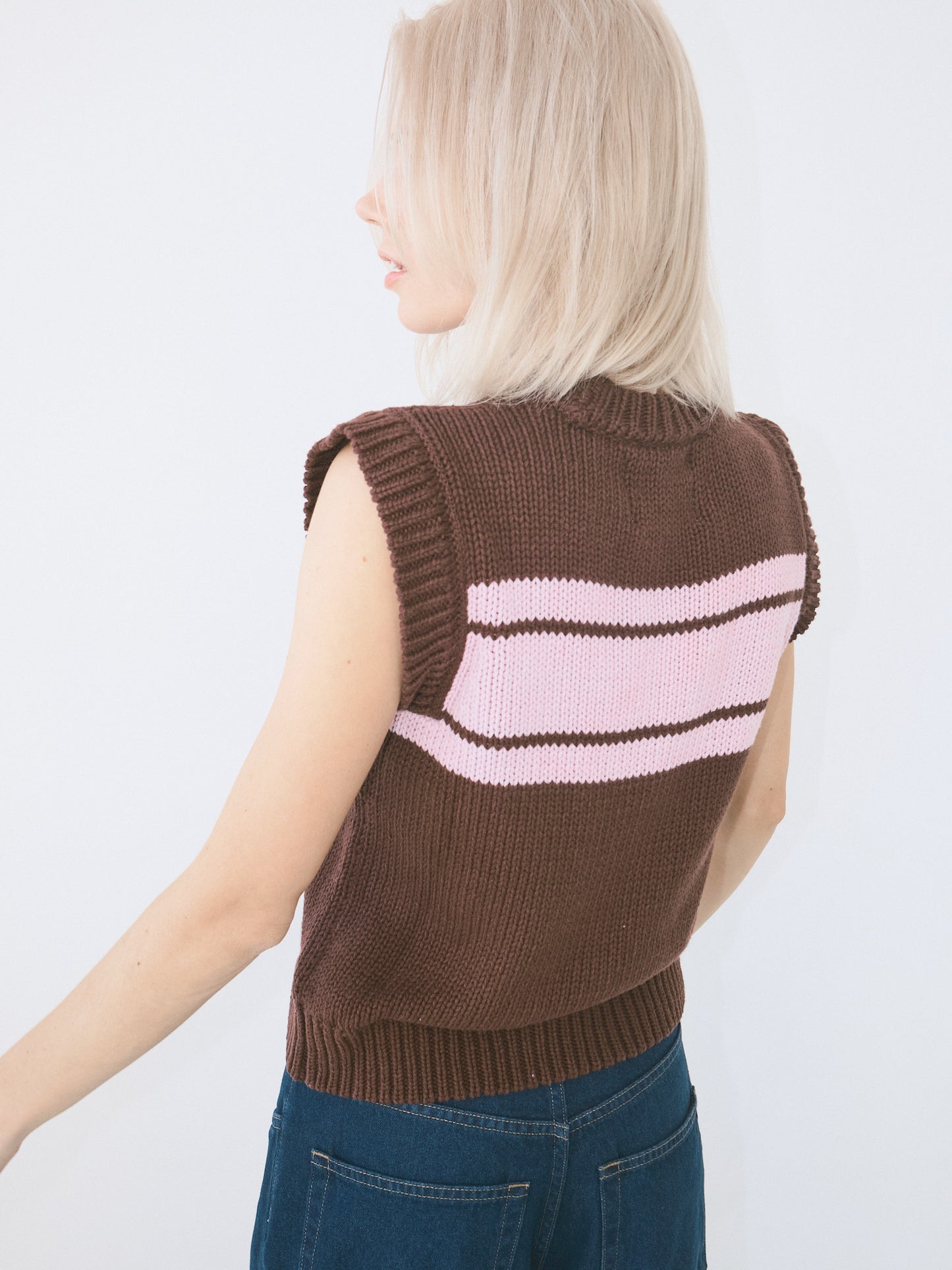 Poppy Crew Neck Jumper - Burg/Lilac