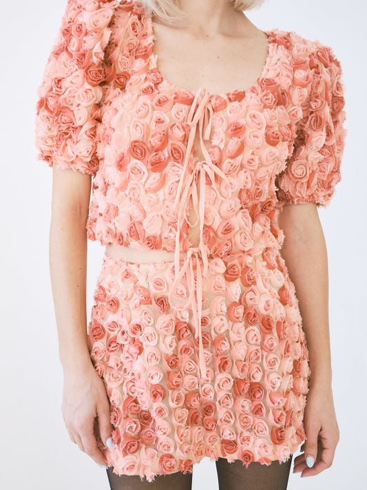 Rōz Skirt - Pink Rose