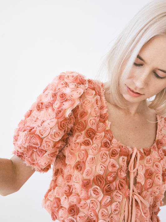 Rōz Blouse - Pink Rose