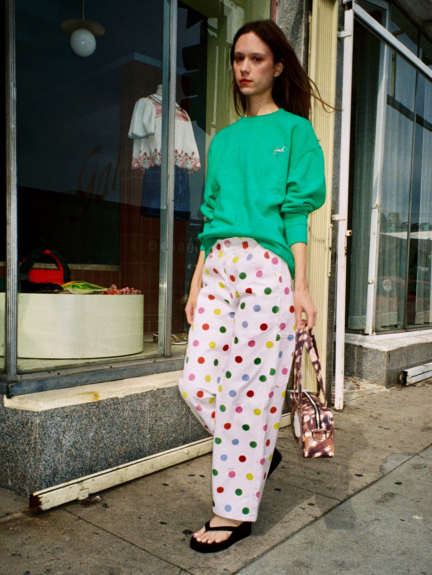 Organic Fleece Sweatshirt - Basil