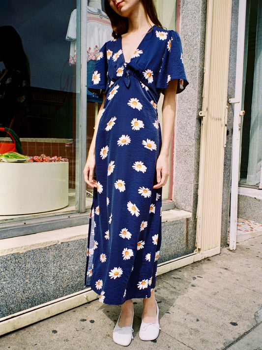 Jess Dress - Navy Daisy
