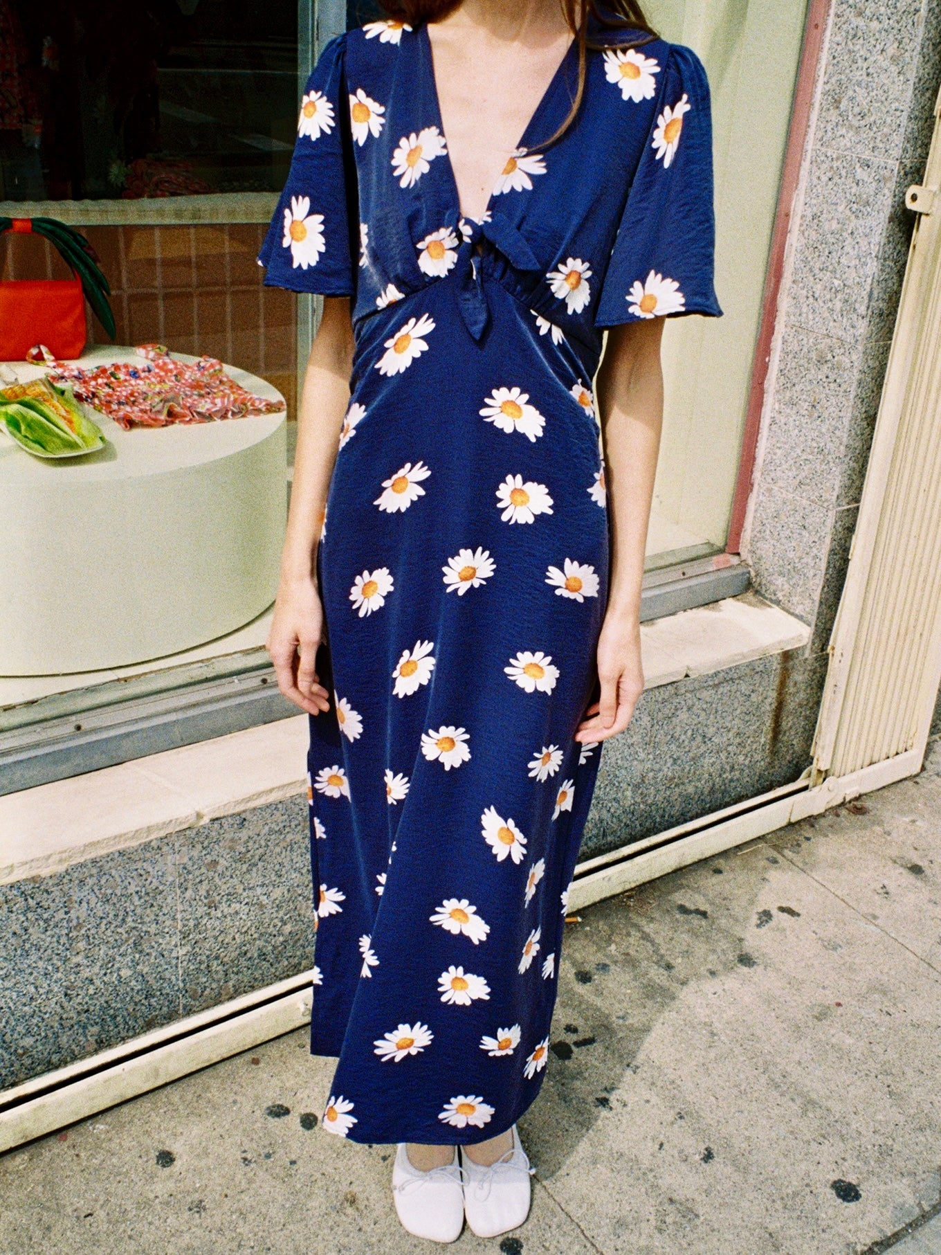 Jess Dress - Navy Daisy