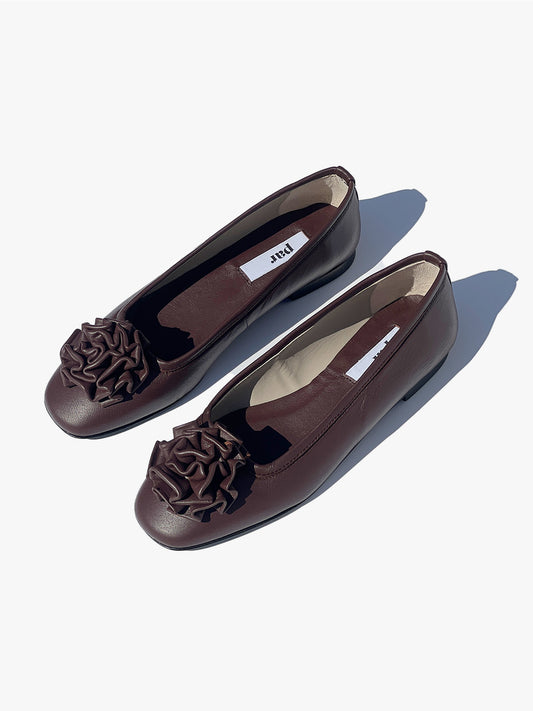 Marsha Rosette Slipper - Chocolate