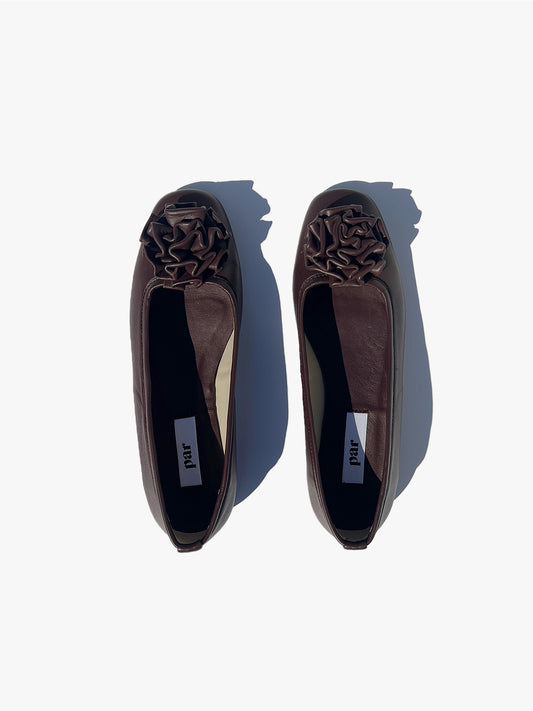 Marsha Rosette Slipper - Chocolate