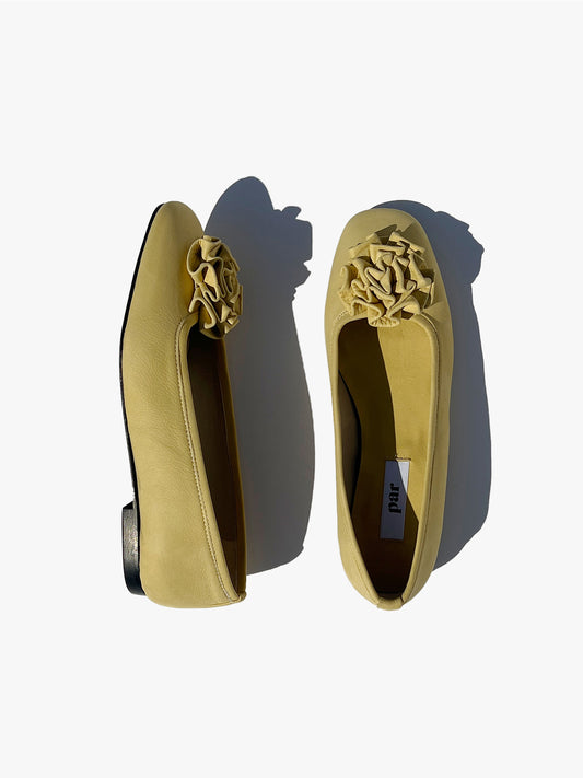 Marsha Rosette Slipper - Lemon