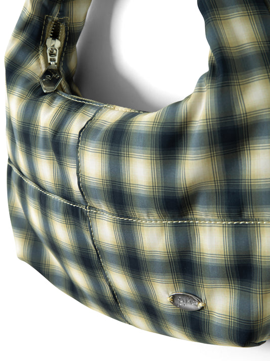 Roo Check Tie Bag - Cardamon Check