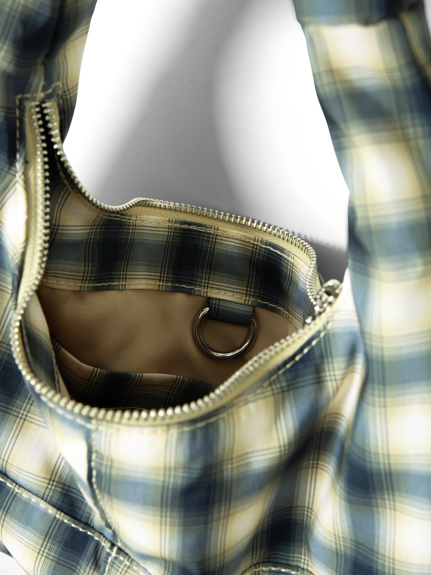 Roo Check Tie Bag - Cardamon Check