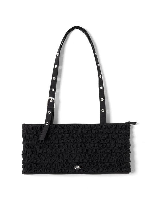 Sophia Ruffle Bag - Black