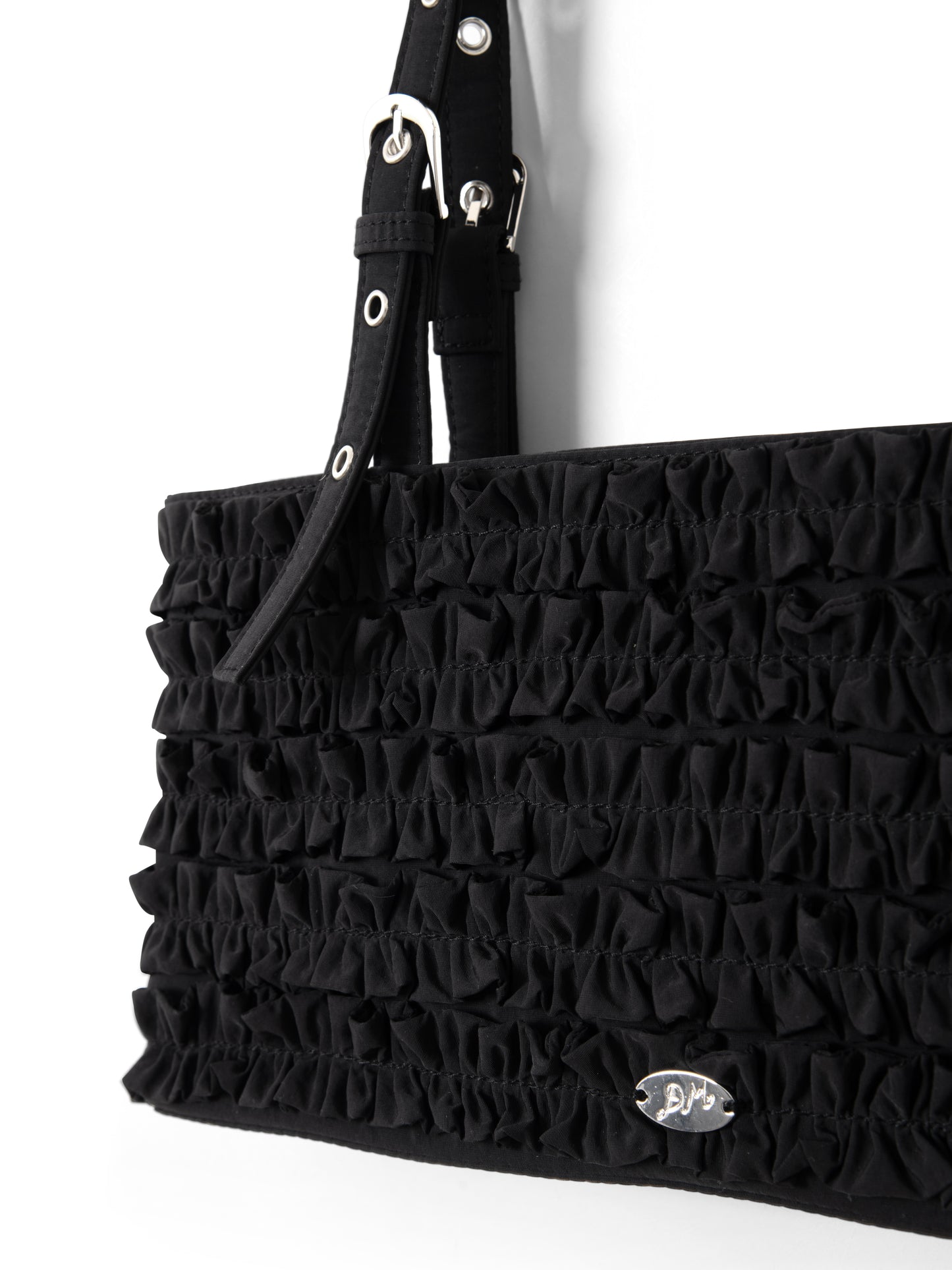 Sophia Ruffle Bag - Black