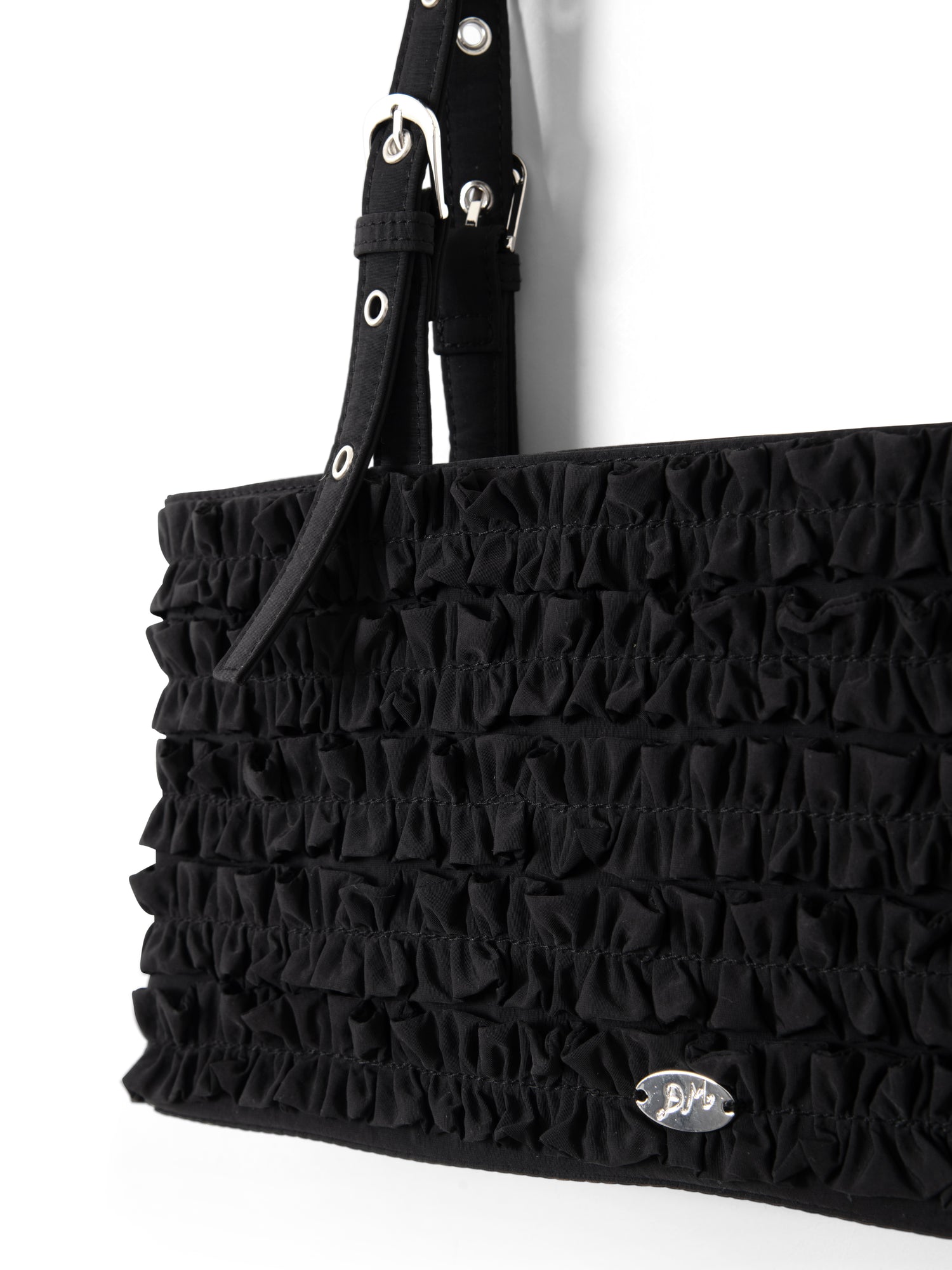Sophia Ruffle Bag - Black