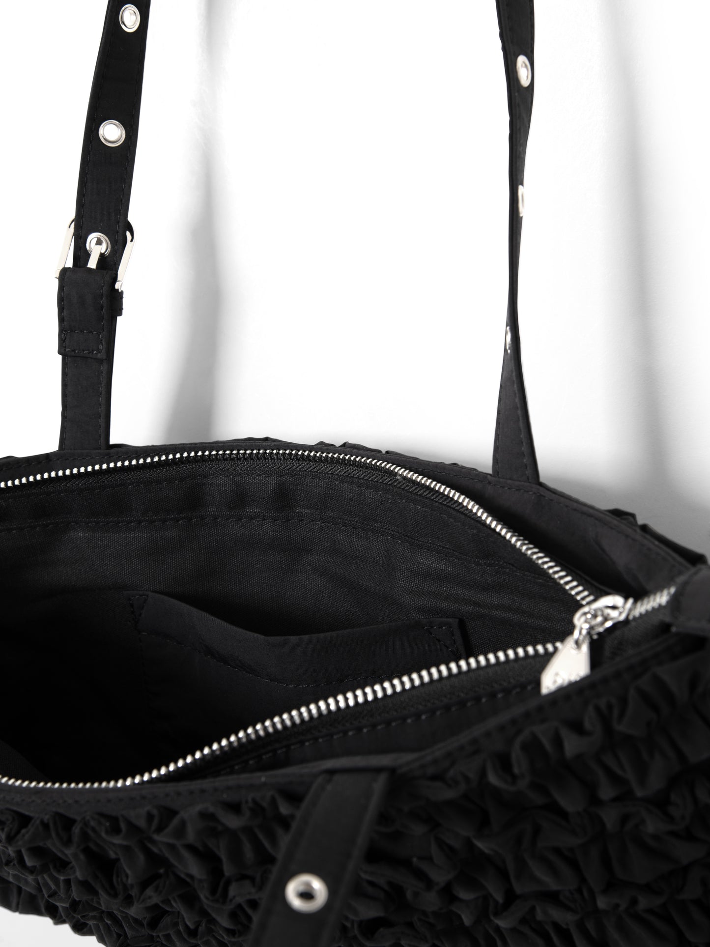 Sophia Ruffle Bag - Black