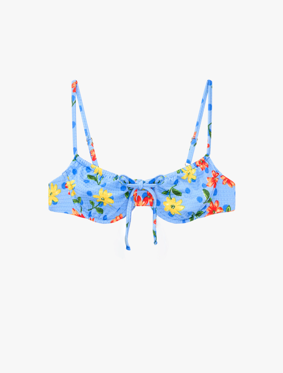 Cindy Top - Blue Dot Floral