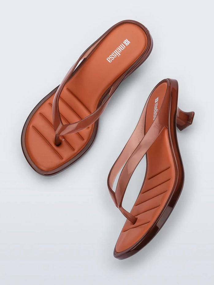 Flip Flop Kitten Heel - Brown – Lisa Says Gah