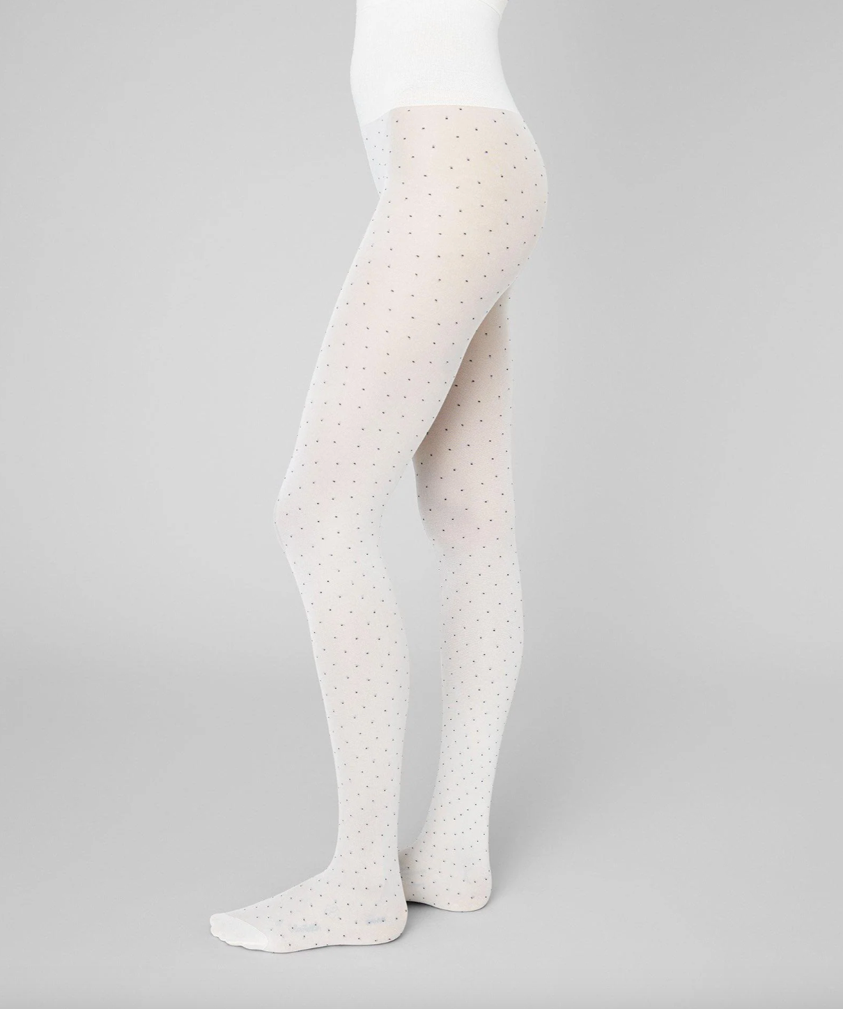 Eira Petite Dots Tights - Ivory – Lisa Says Gah