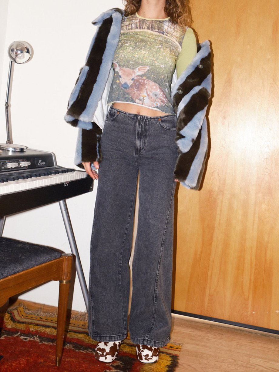 Magda Denim Pants - Black