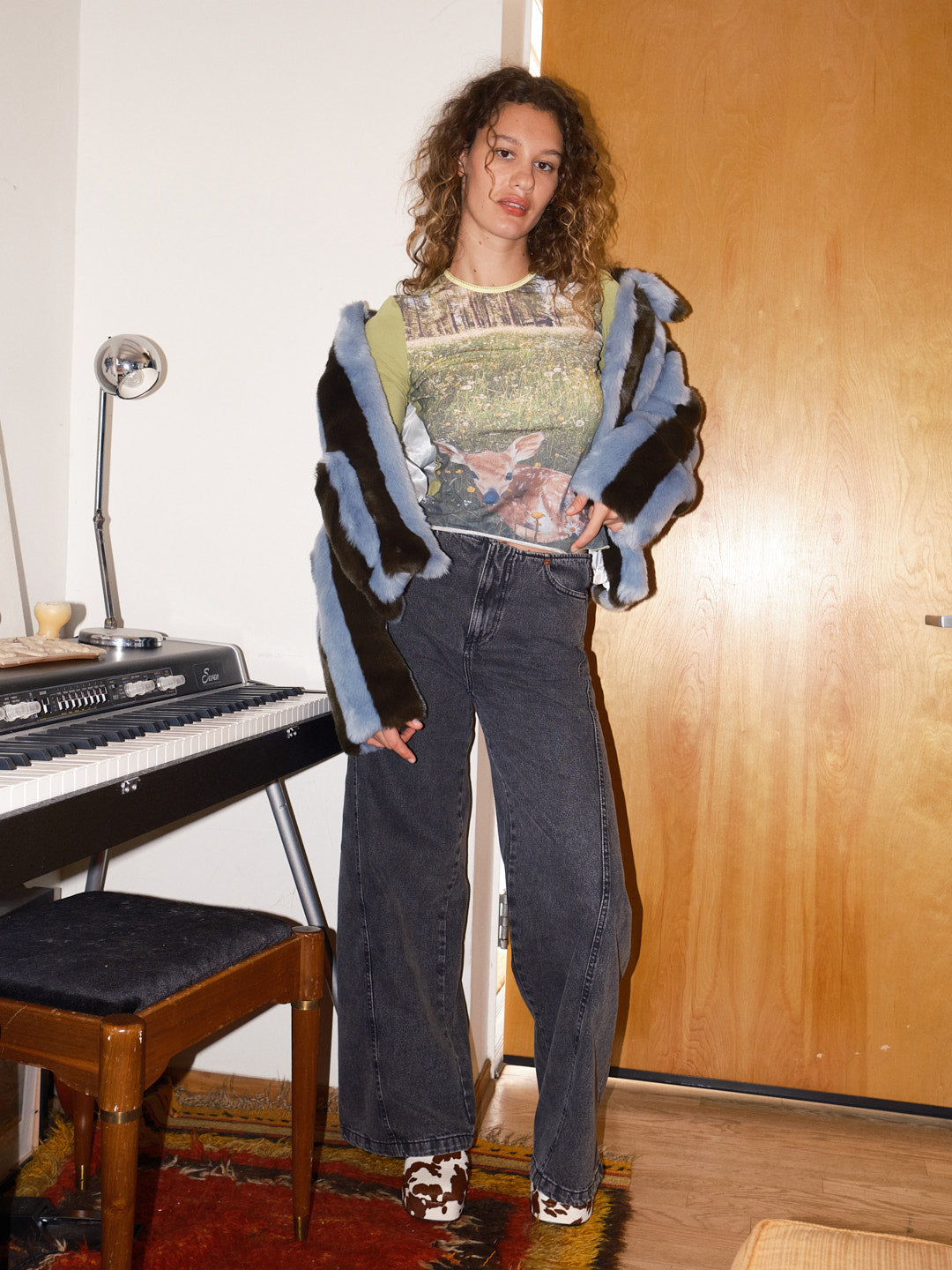 Magda Denim Pants - Black