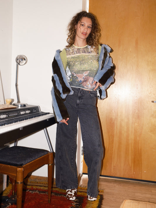 Magda Denim Pants - Black