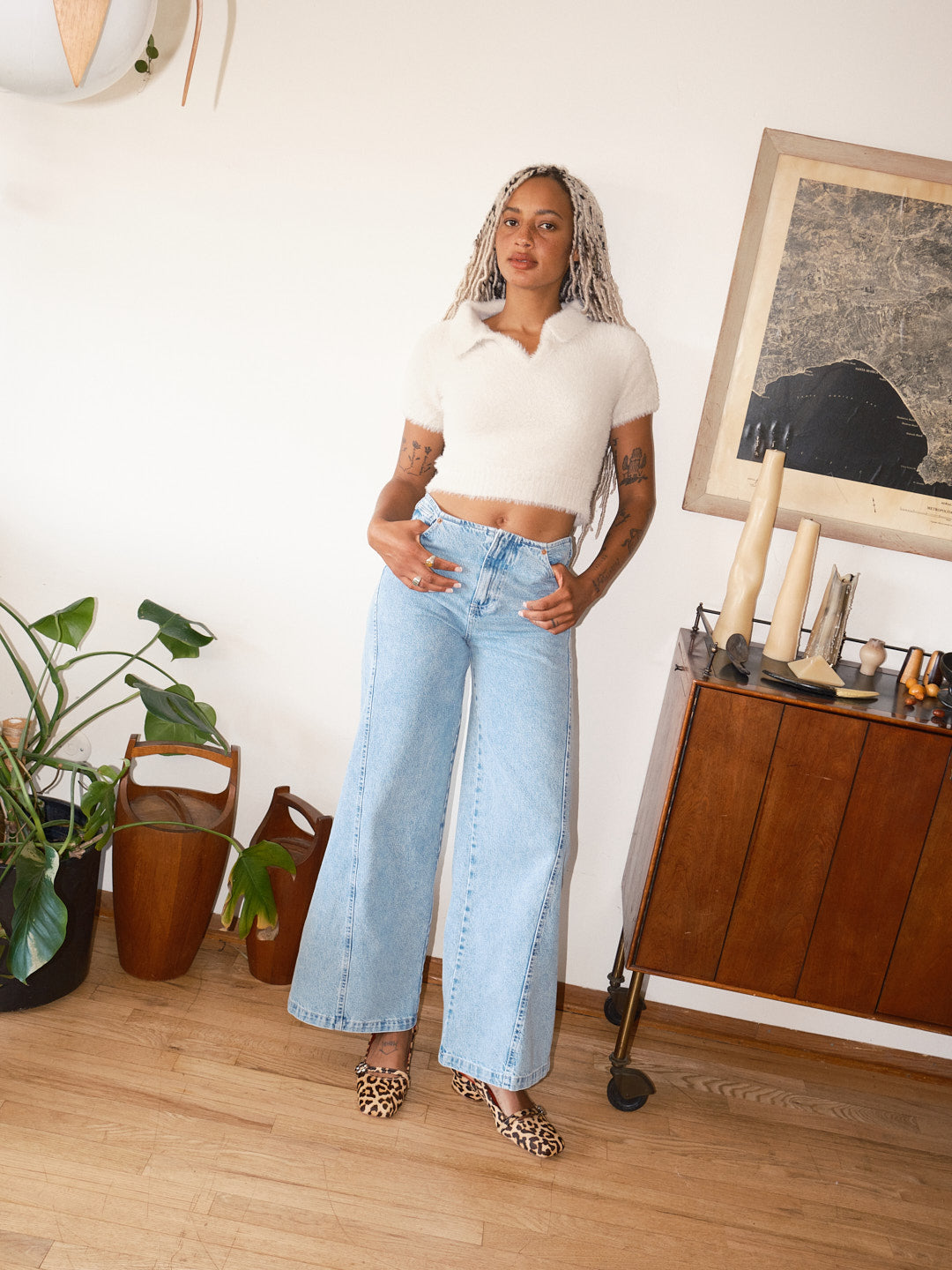 Magda Denim Pants - Blue