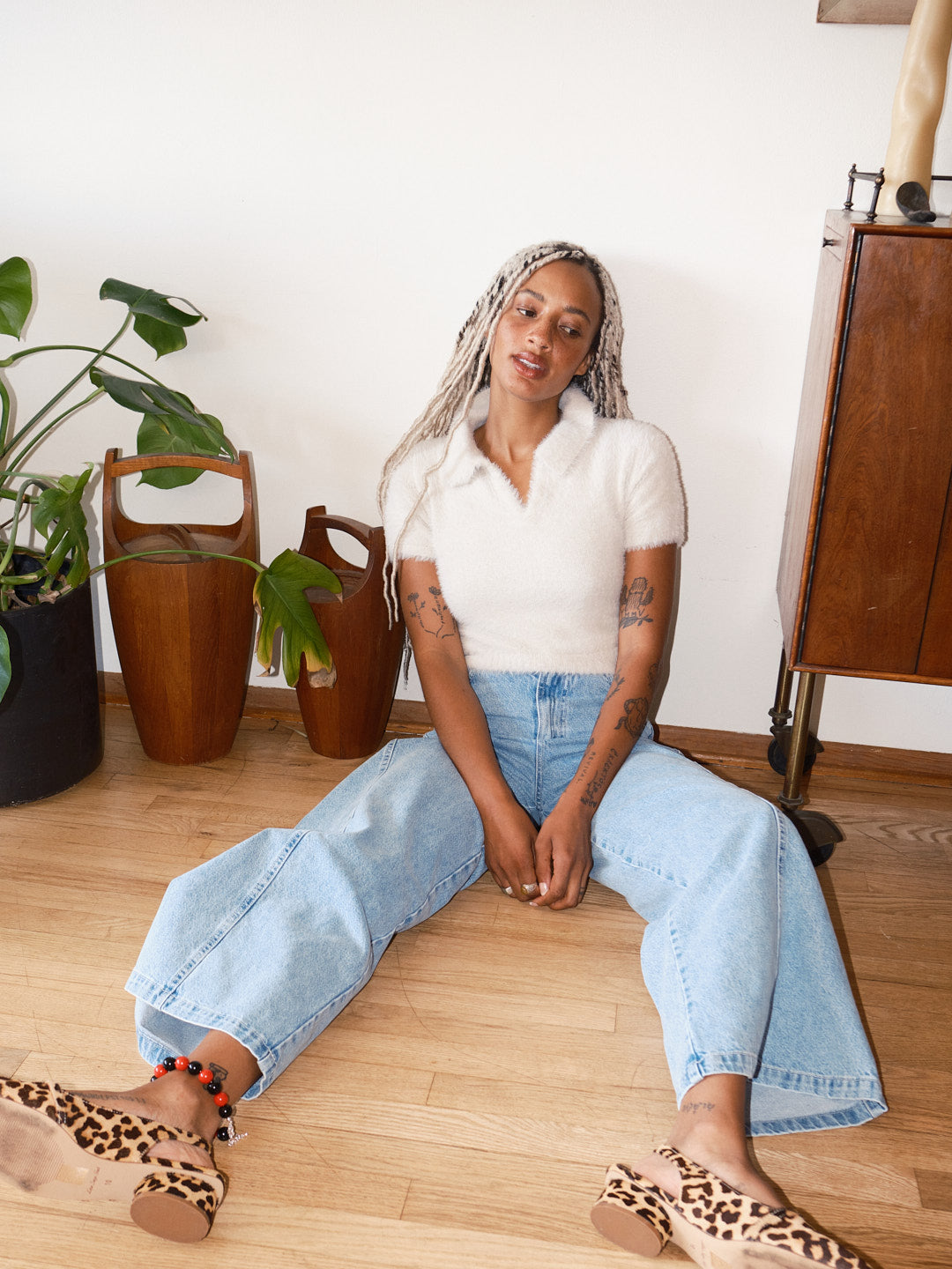 Magda Denim Pants - Blue