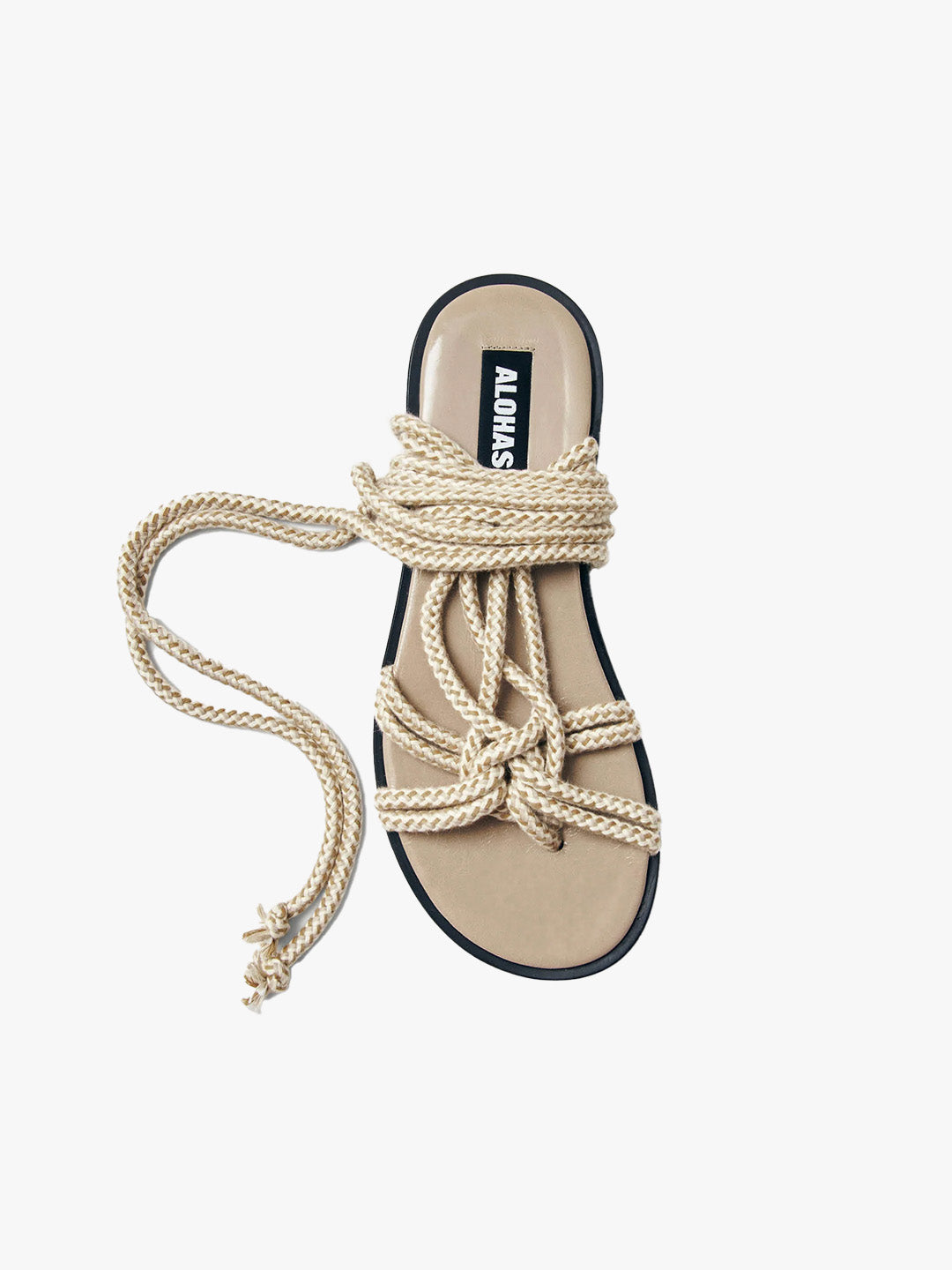 Tory Cord Sandals - Stone Beige