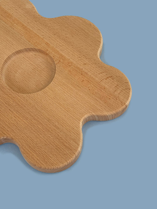 Serving Friends Board - Beach Wood