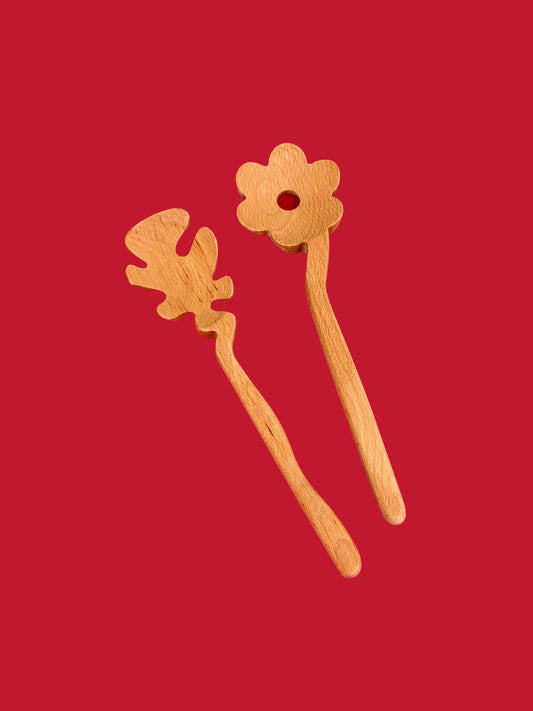 Serving Friends Flowers - Beach Wood