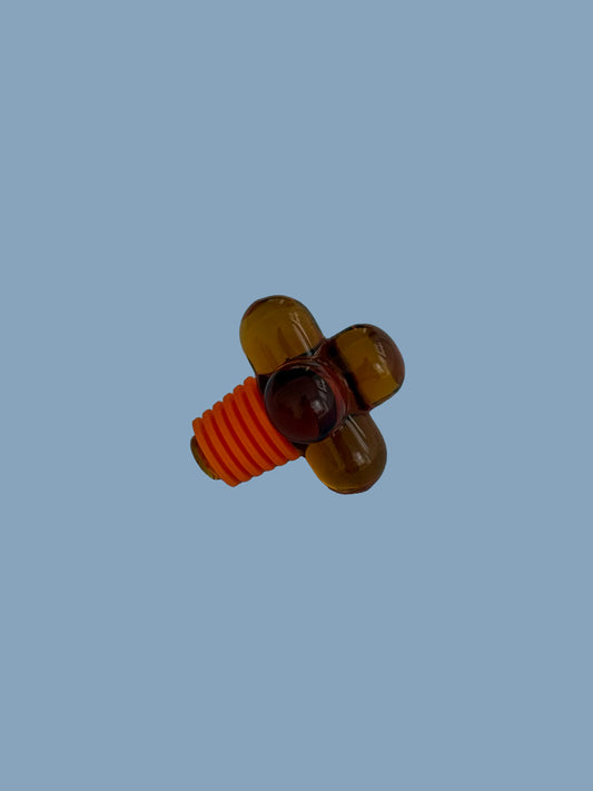 Hobknob Bottle Stopper - Amber