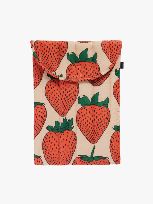 Puffy Laptop Sleeve - Strawberry
