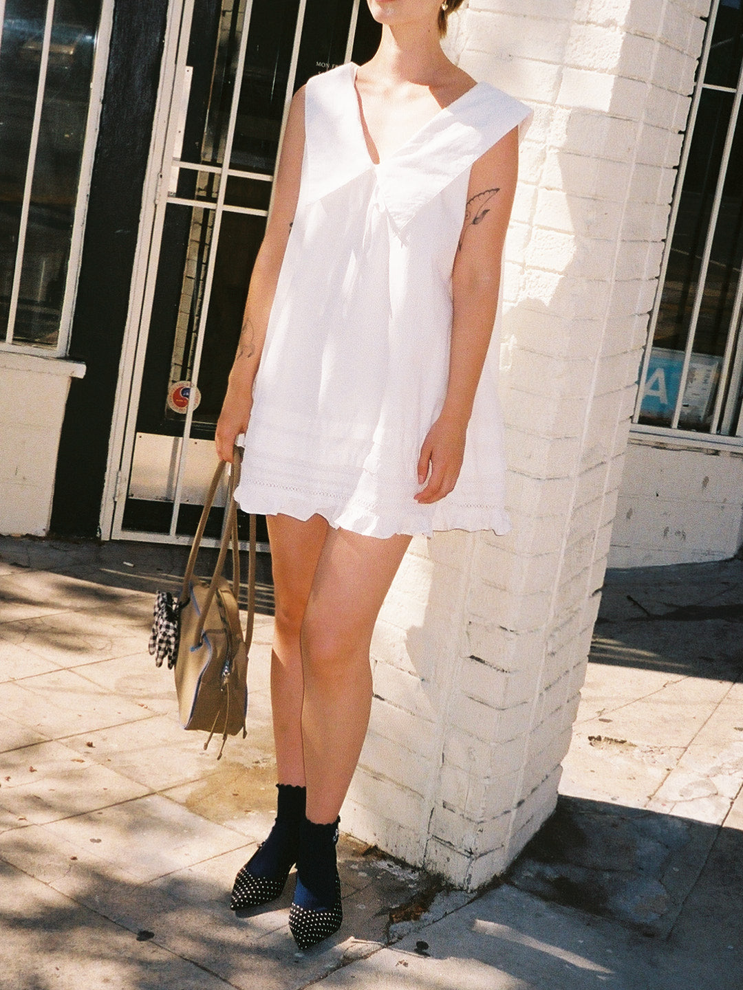 非常に美しいです リサセズがLisa Says Gah mini dress Jenny Mini Dress - Dove – Lisa Says Gah