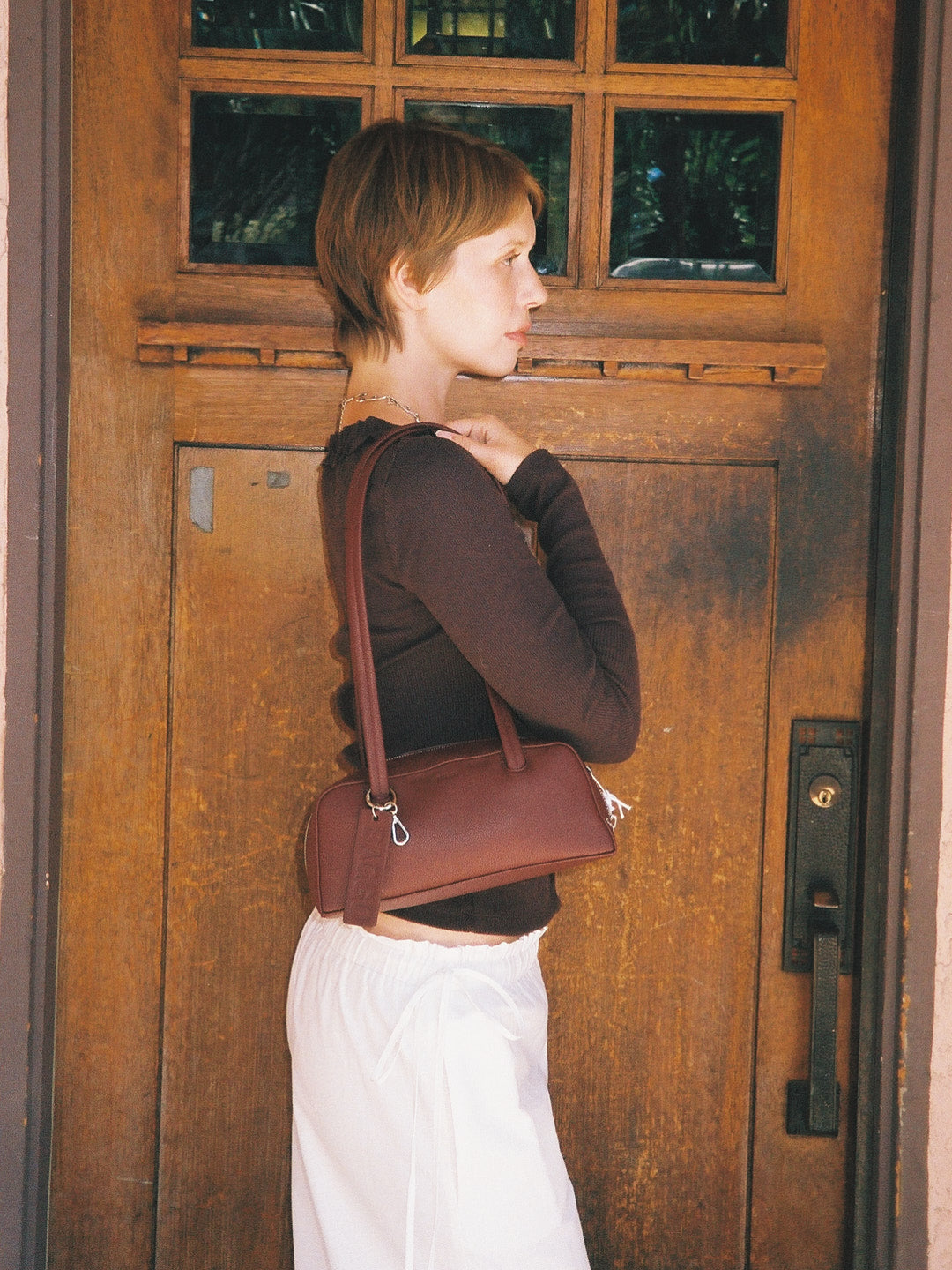 Varsha Frilly Cardi - Brown