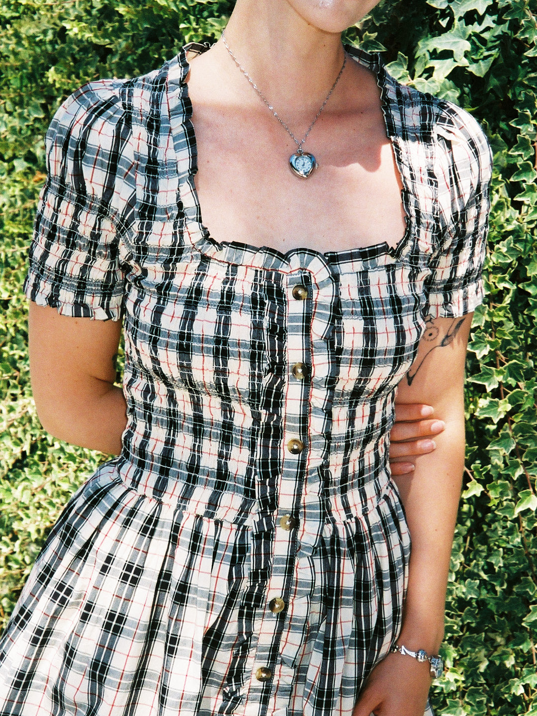 Mansi Mini Dress - Butter Check