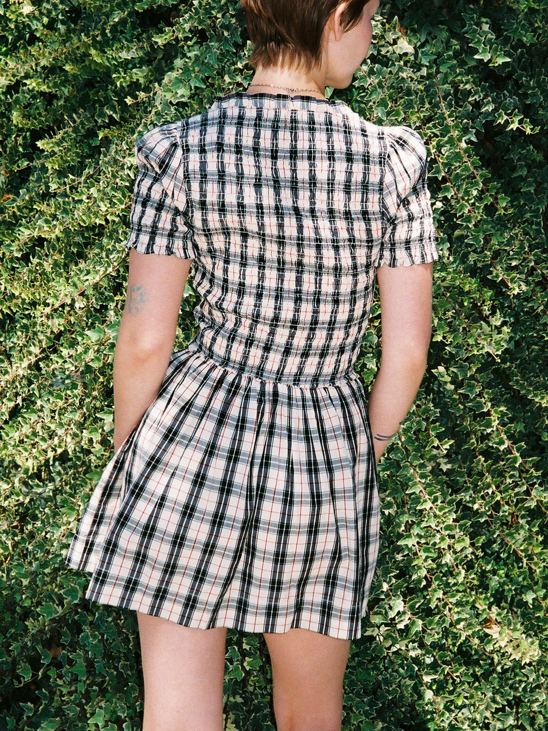 Mansi Mini Dress - Butter Check