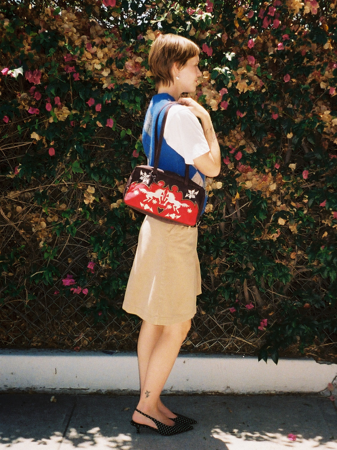 Nylon Bowler Bag - Western Appliqué – Lisa Says Gah