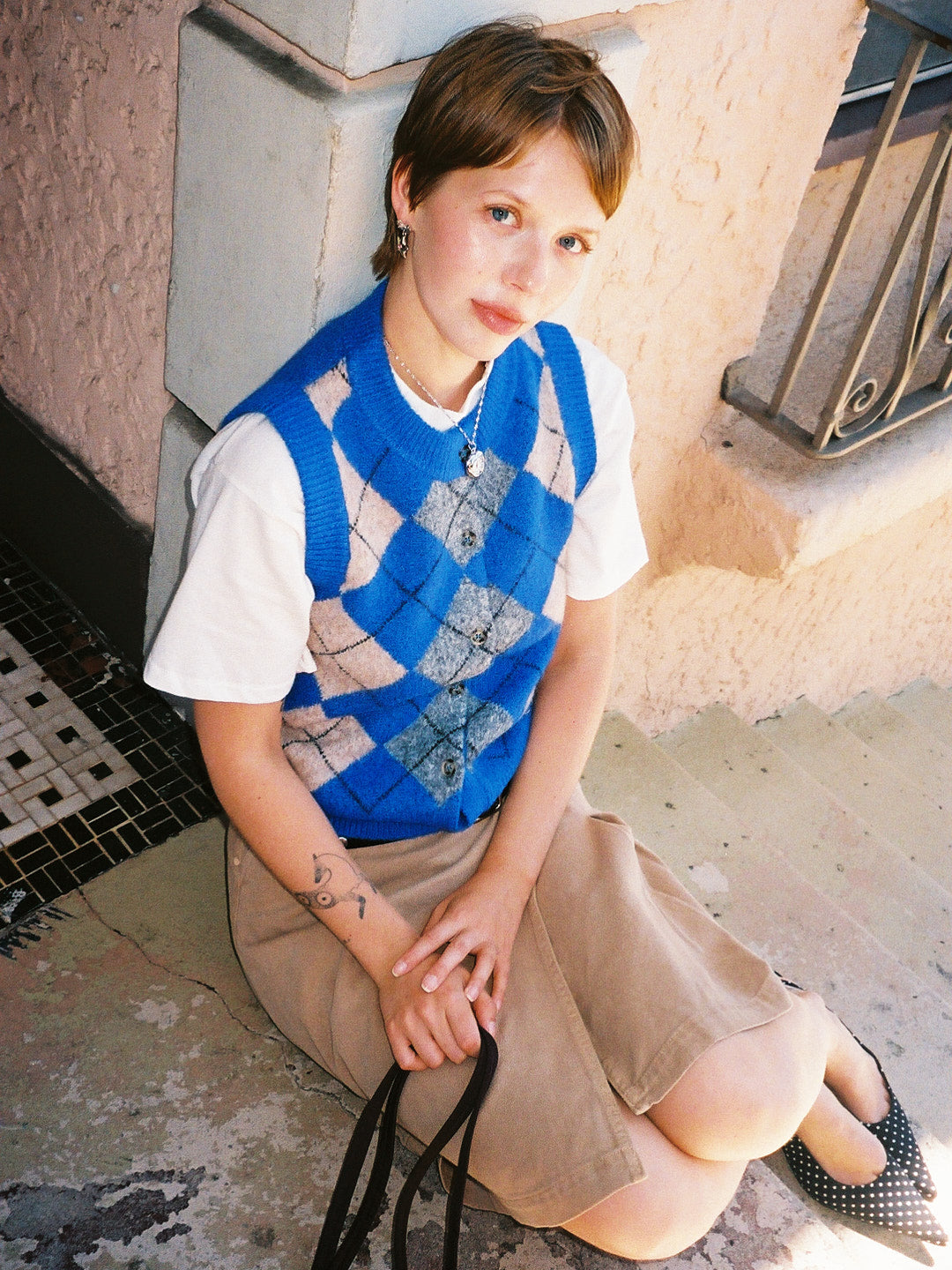 Aggie Vest - Cobalt Blue