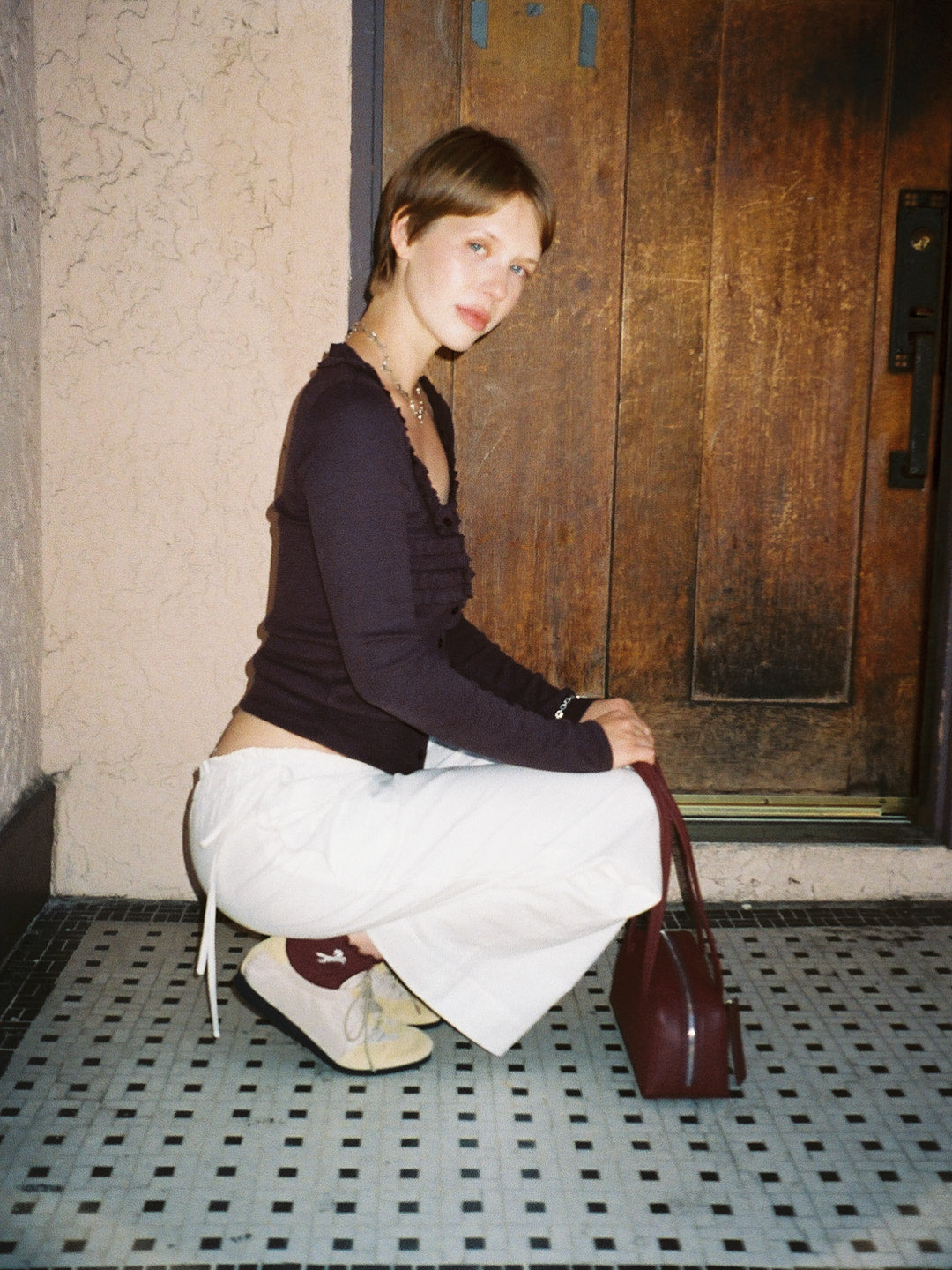 Varsha Frilly Cardi - Brown