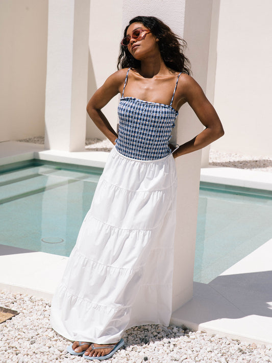 Betty Swimsuit - Blue Margot Gingham