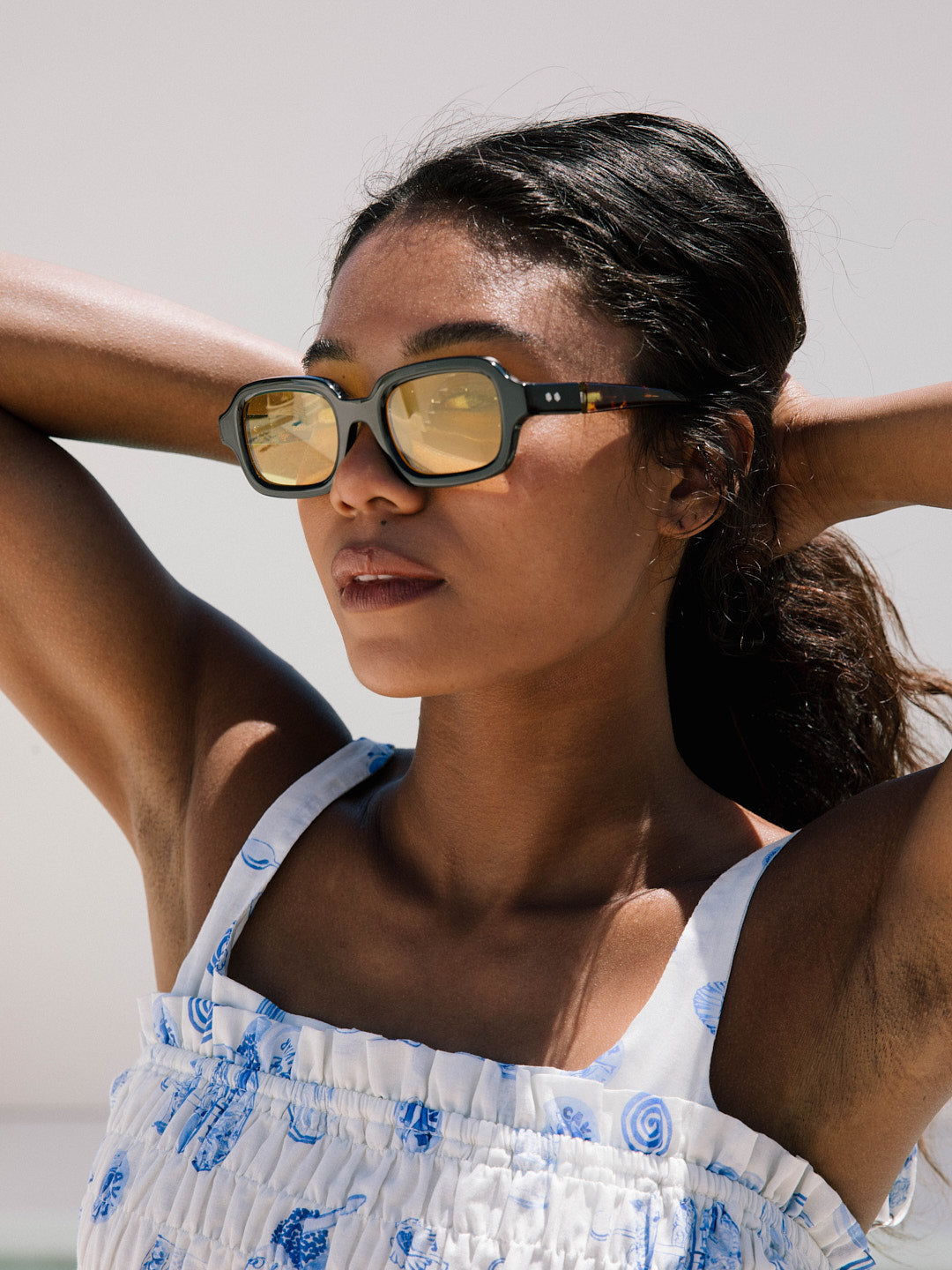 Shy Guy Sunglasses - Black Yellow – Lisa Says Gah