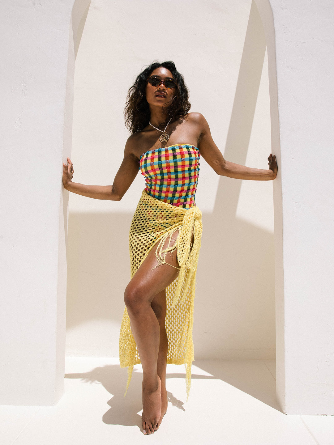 Pamela Sequins Pareo - Yellow