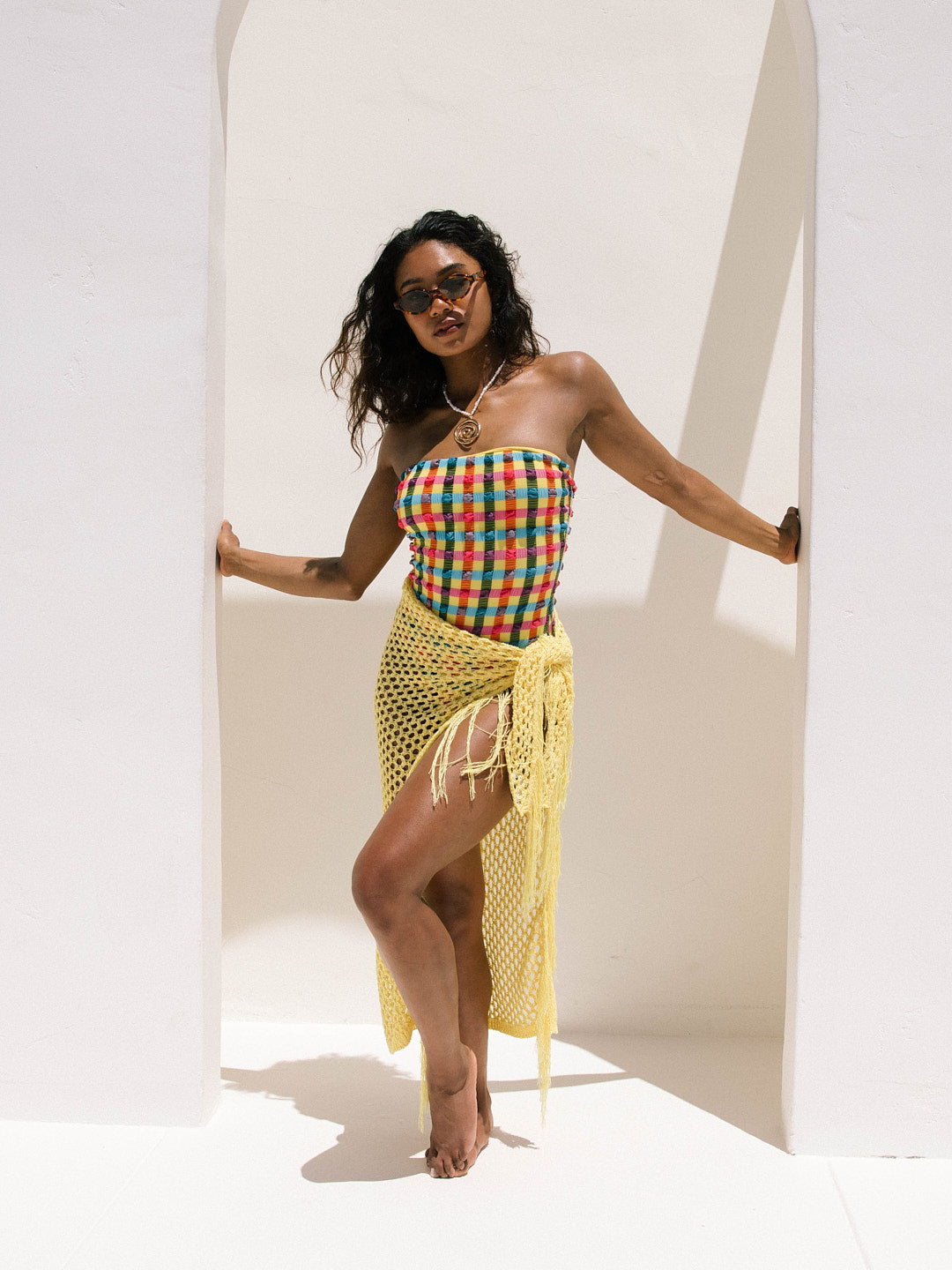 Pamela Sequins Pareo - Yellow