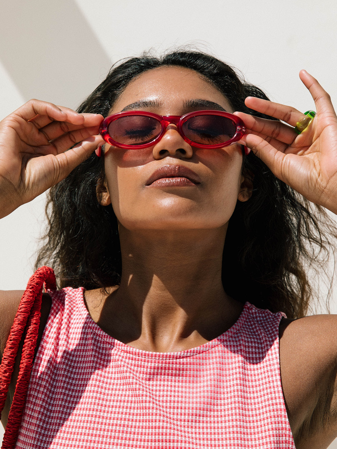 Groupie Sunglasses - Red Brown