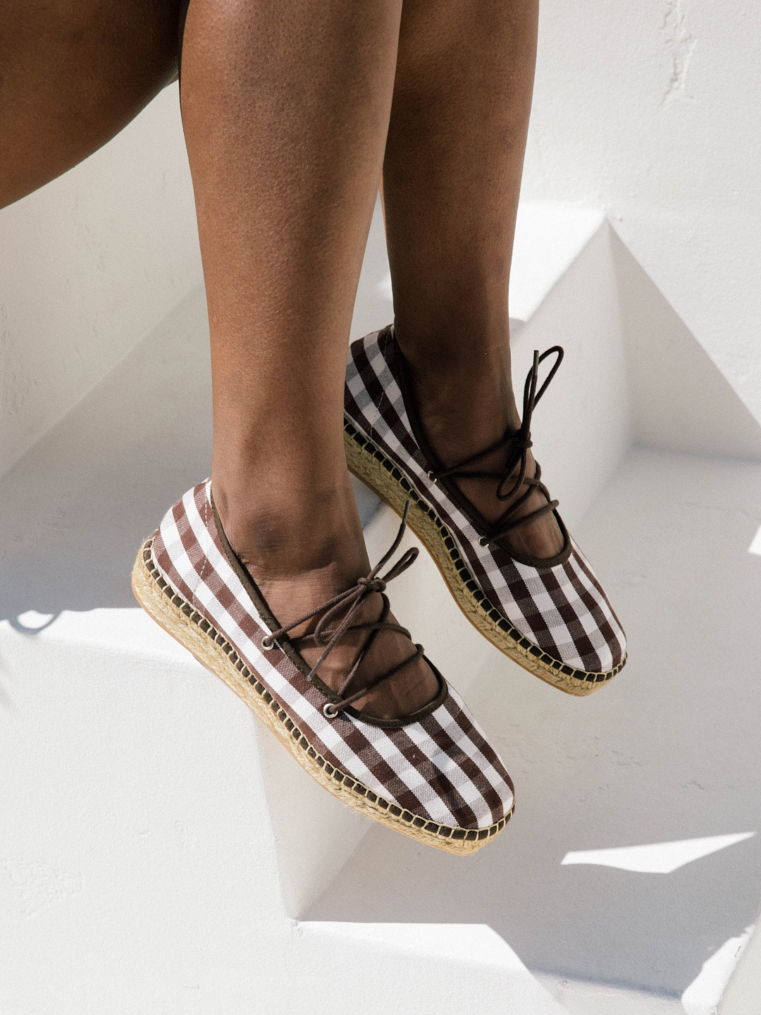 Basella Shoe - Brown Check