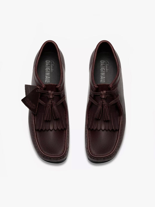 Wallabee Leather Shoe - Purple Grape Leather