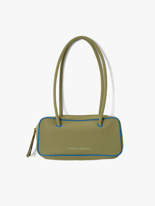 Benny Bowler Bag - Olive & Cobalt