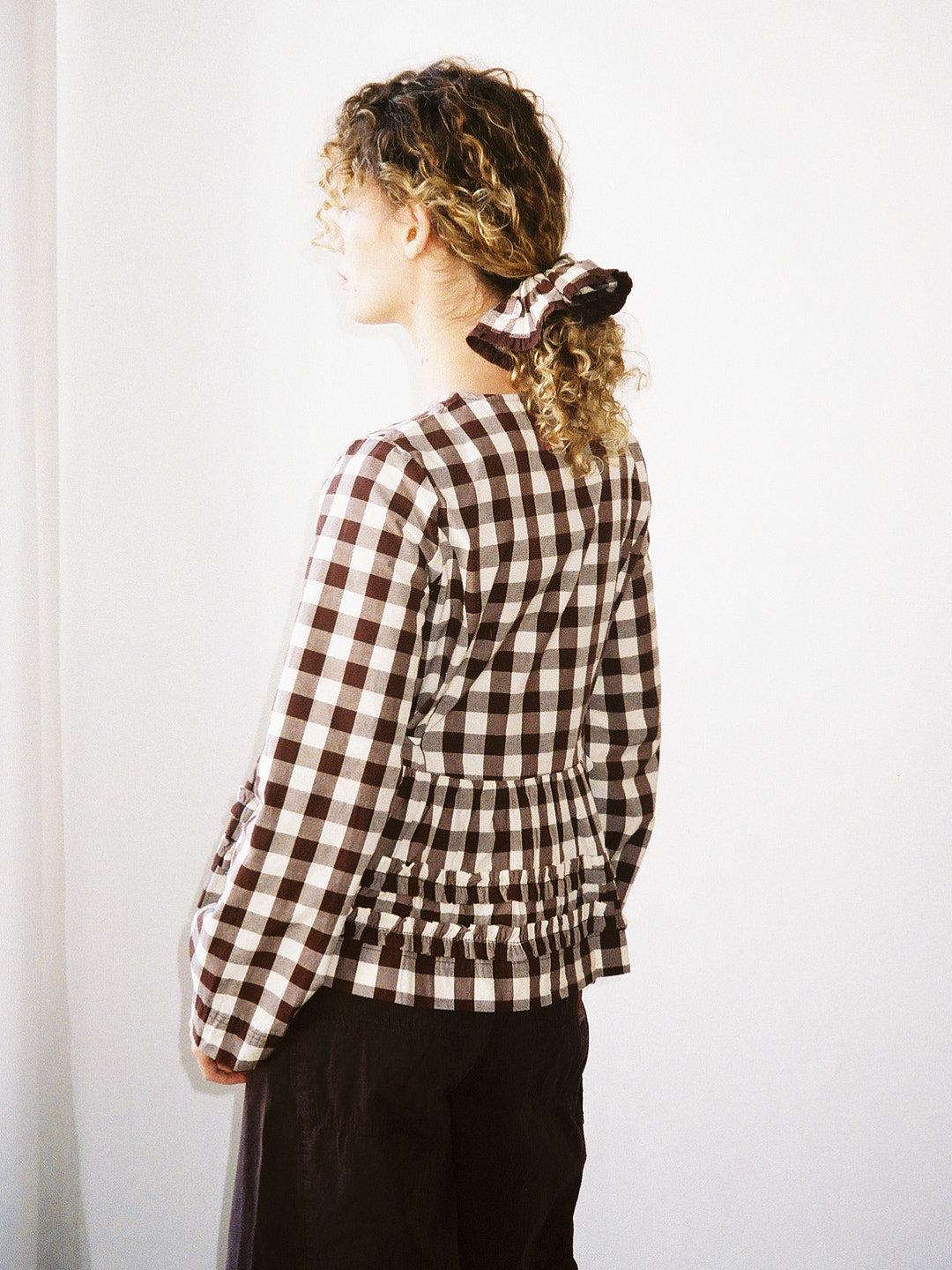 Madison Blouse - Butter Gingham