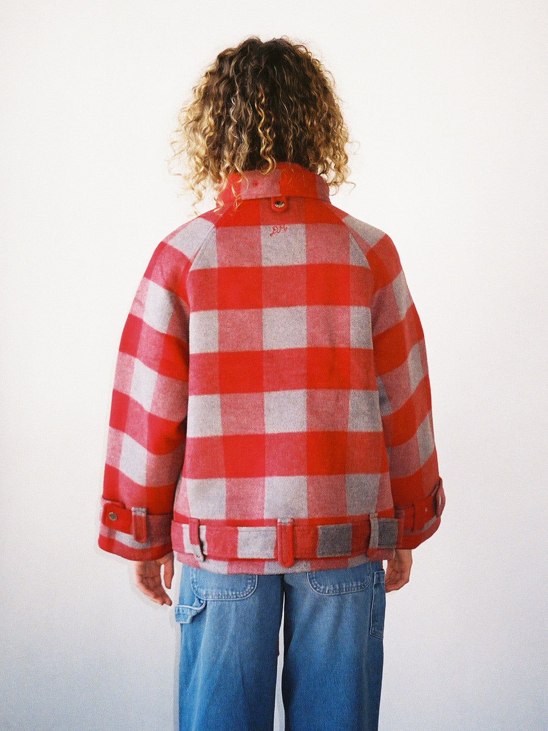 Polly Wool Bomber - Red